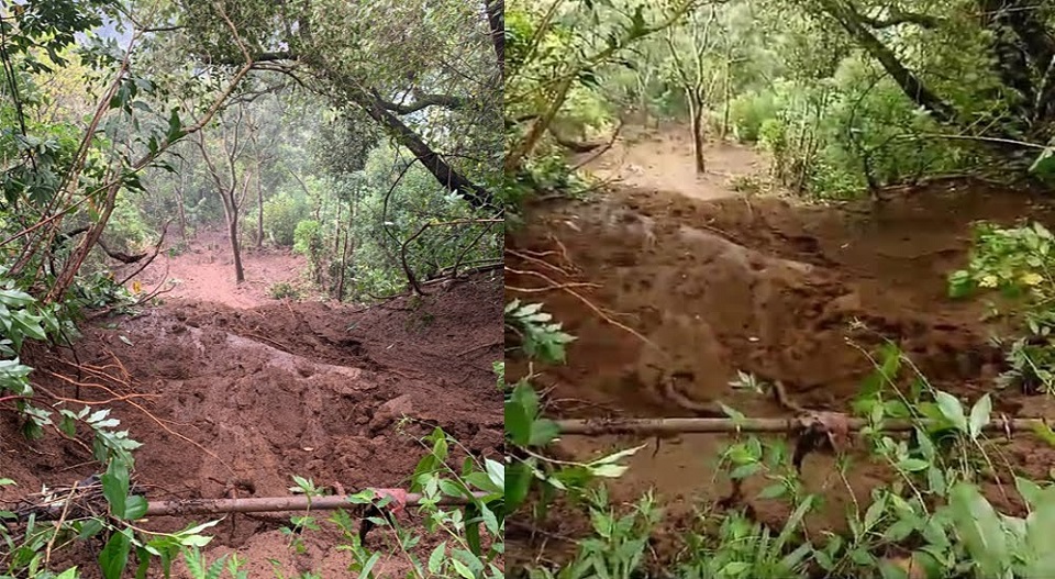 നെടുങ്കണ്ടത്ത് ഉരുൾപ്പൊട്ടൽ; ഒഴിവായത് വൻ ദുരന്തം; പ്രദേശത്ത് നിന്നും ആളുകളെ ഒഴിപ്പിക്കാൻ നിർദേശം