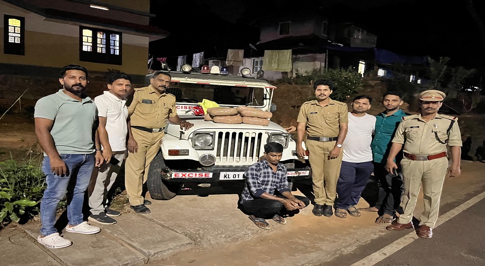 8 കിലോ കഞ്ചാവുമായി ബംഗാള്‍ സ്വദേശി പിടിയില്‍; മഞ്ചേരിയില്‍ വ്യാപക എക്സൈസ് റെയ്ഡ്