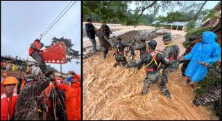 വയനാട്ടില്‍ പുലര്‍ച്ചെ തന്നെ തുടങ്ങി രക്ഷാപ്രവര്‍ത്തനം; മുണ്ടക്കൈയിലേക്ക് നടന്നെത്തി സൈന്യം; മരണം 155